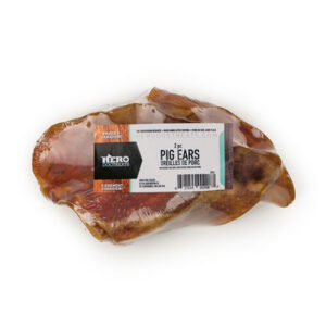 Natural pig ear chew for dogs